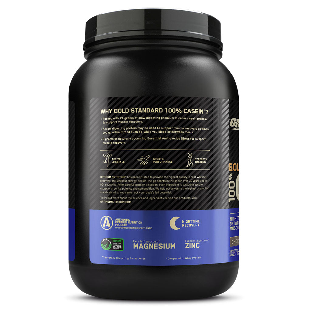 Optimum Nutrition Gold Standard 100% Casein Protein Powder Drink Mix - Chocolate Supreme, 850g - Easy Pharmacy LLC