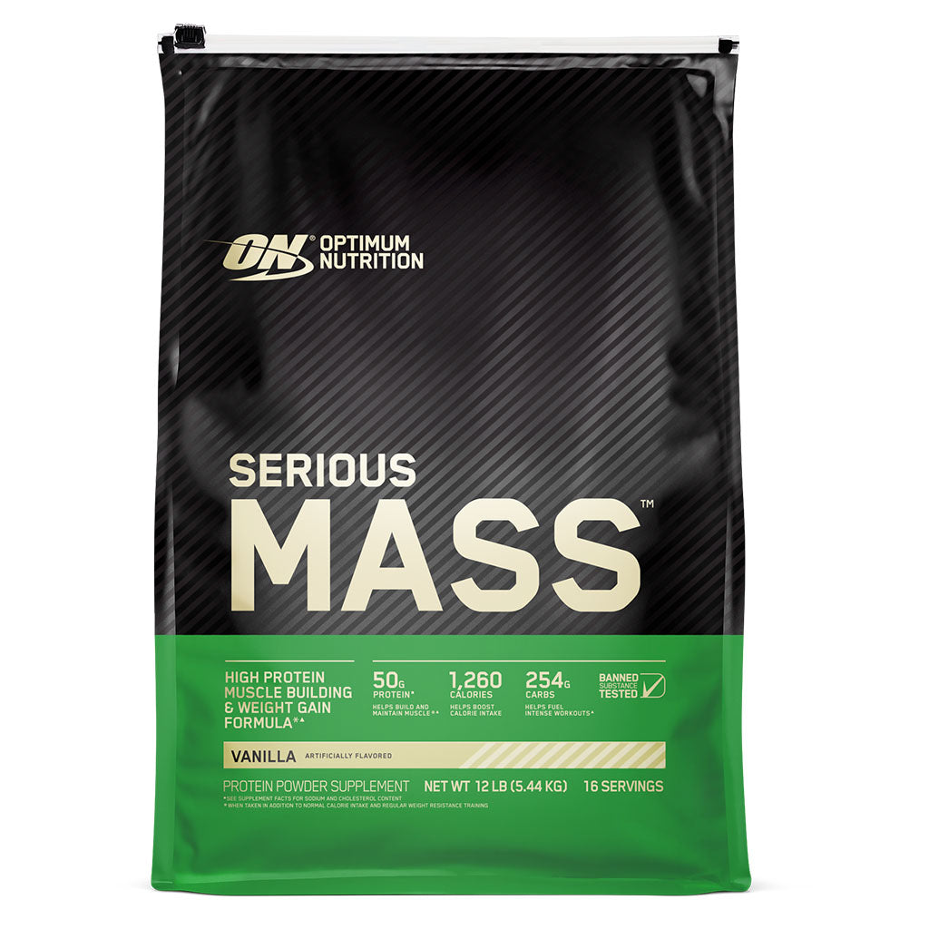 Optimum Nutrition Serious Mass Vanilla Protein Powder 12lb - Easy Pharmacy LLC