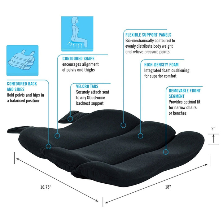 Obusforme Contoured Seat Cushion - Easy Pharmacy LLC