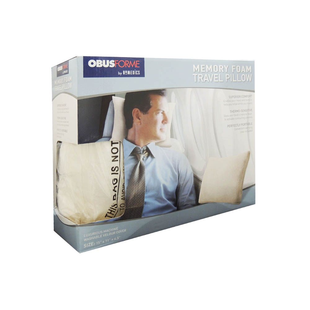 Obus Forme Memory Foam Travel Pillow - Easy Pharmacy LLC