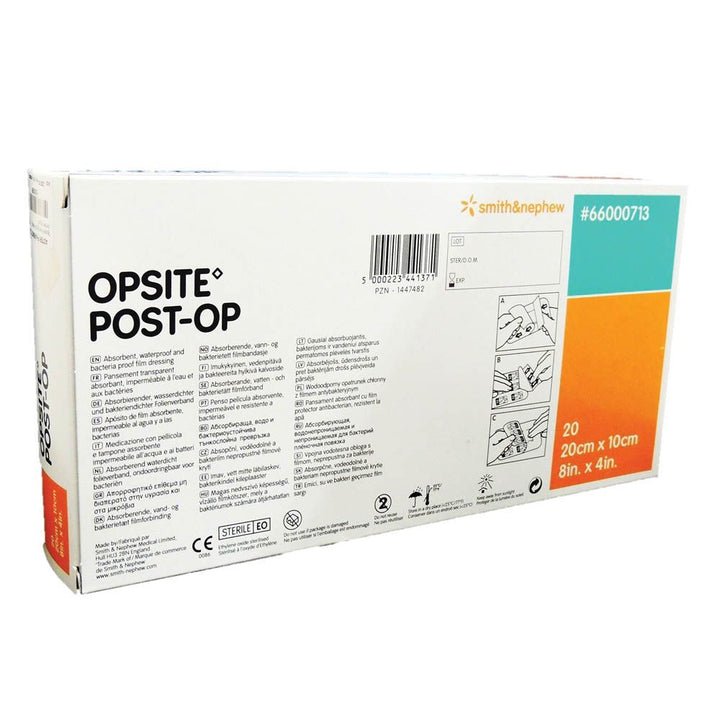Opsite Post-Op Dressing 20 cm X 10 cm 20's - Easy Pharmacy LLC