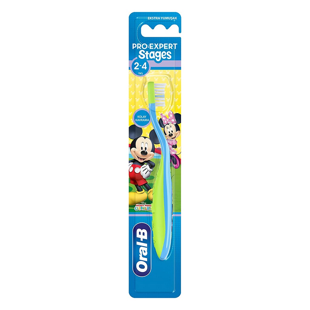 Oral-B Pro-Expert Stages 2-4 Years Disney Mickey Mouse Toothbrush Assorted, Pack of 1's - Easy Pharmacy LLC