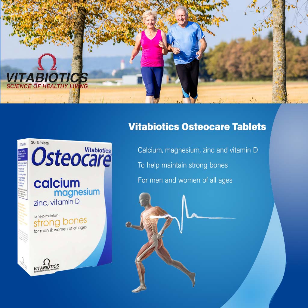 Vitabiotics Osteocare Tablet With Calcium, Magnesium, Vitamin D and Zinc For Strong Bones, Pack of 30's - Easy Pharmacy LLC
