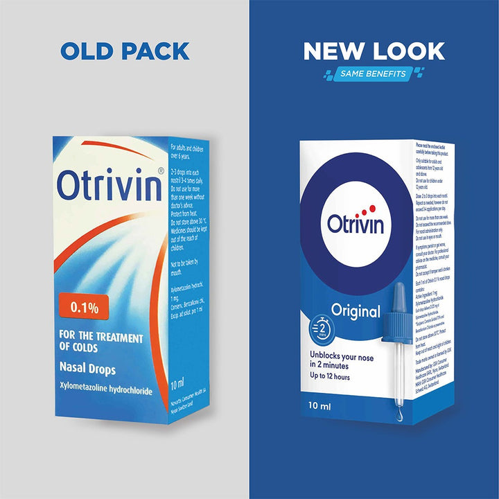 Otrivin Nasal Drops 0.1% 10 mL