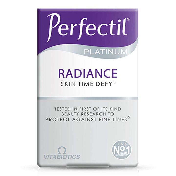 Vitabiotics Perfectil Platinum Radiance Beauty Supplement Tablets With Bio-Marine Collagen For Fine Lines Prevention, Pack of 60's - Easy Pharmacy LLC