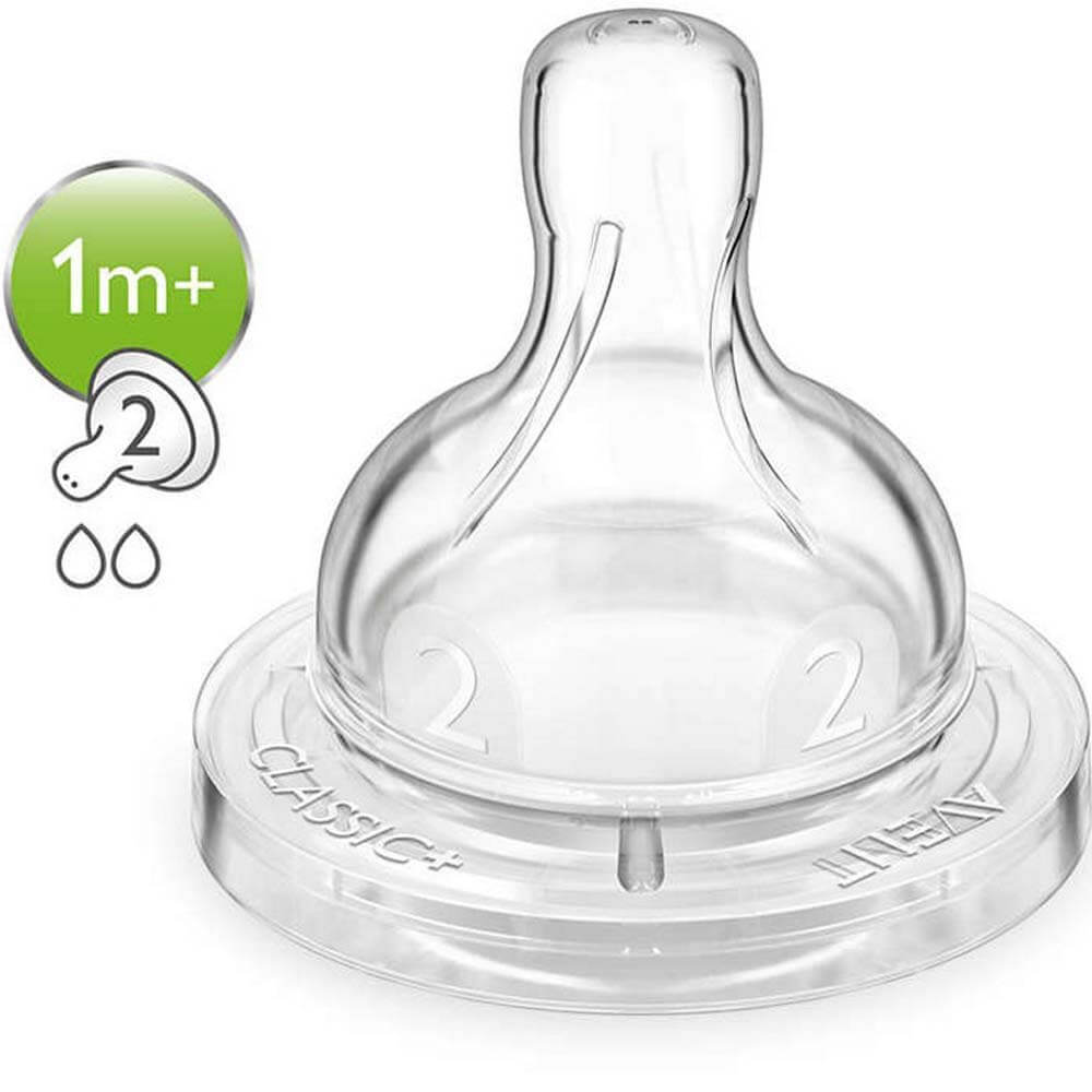 Philips Avent Silicone Teats 2 Holes 2's SCF632/27 - Easy Pharmacy LLC