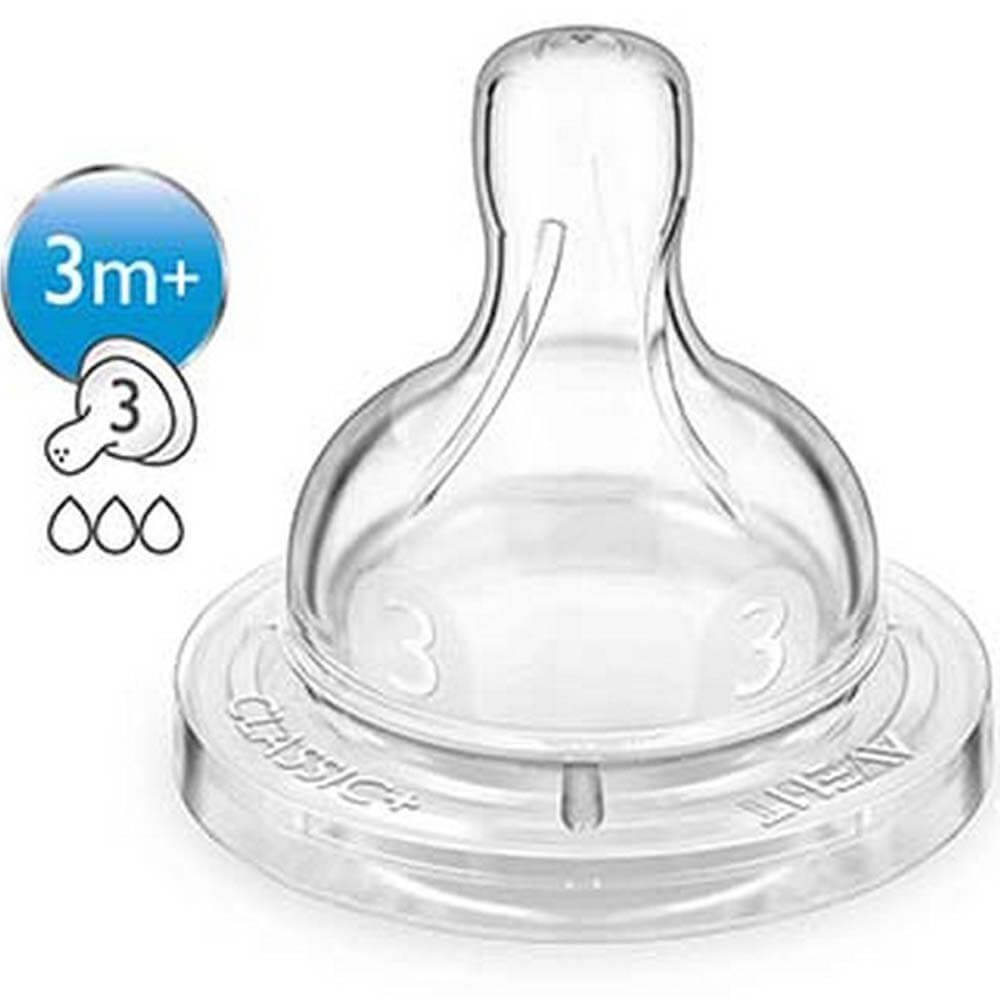 Philips Avent Silicone Teats 3 Holes 2's SCF633/27 - Easy Pharmacy LLC