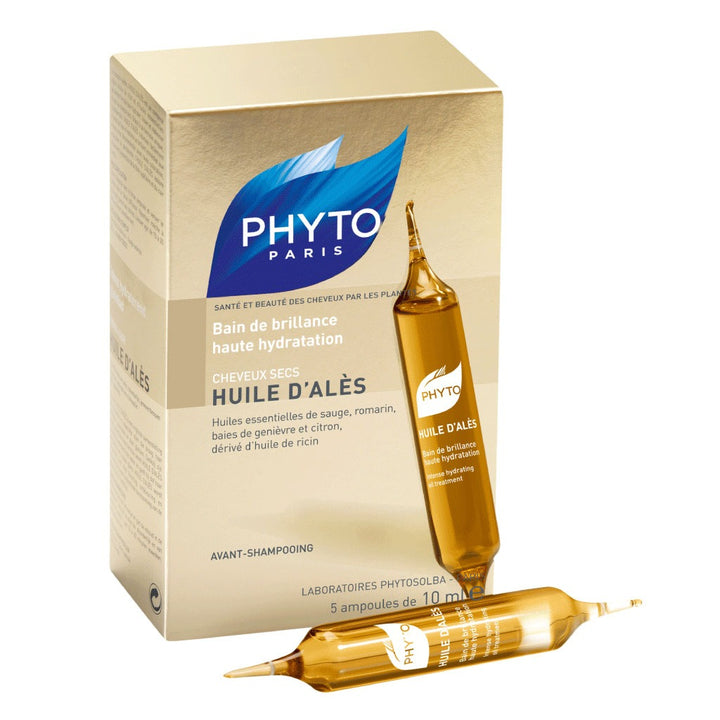 Phyto Huile D'ales Intense Hydrating Treatment 10ml Ampoules For Dry, Brittle & Damaged Hair, Pack of 5's - Easy Pharmacy LLC