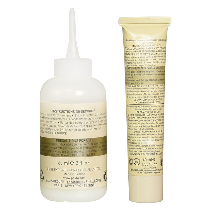 Phyto Phyto Color Permanent Hair Color Treatment Kit With Milk Developer & Colouring Cream, Shade 7 Blonde - Easy Pharmacy LLC