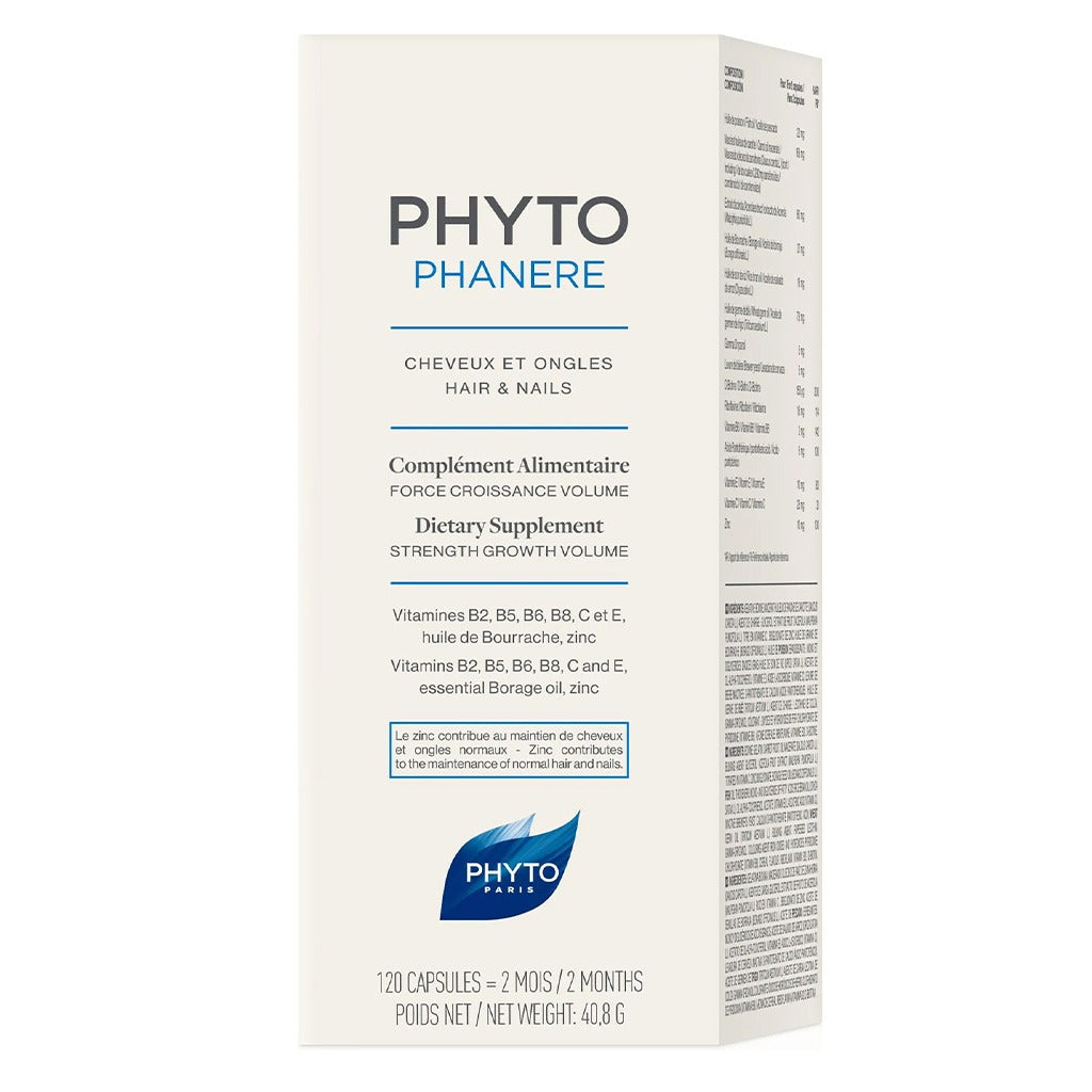 Phyto Phytophanere Hair & Nail Supplement Capsules, Pack of 120's - Easy Pharmacy LLC