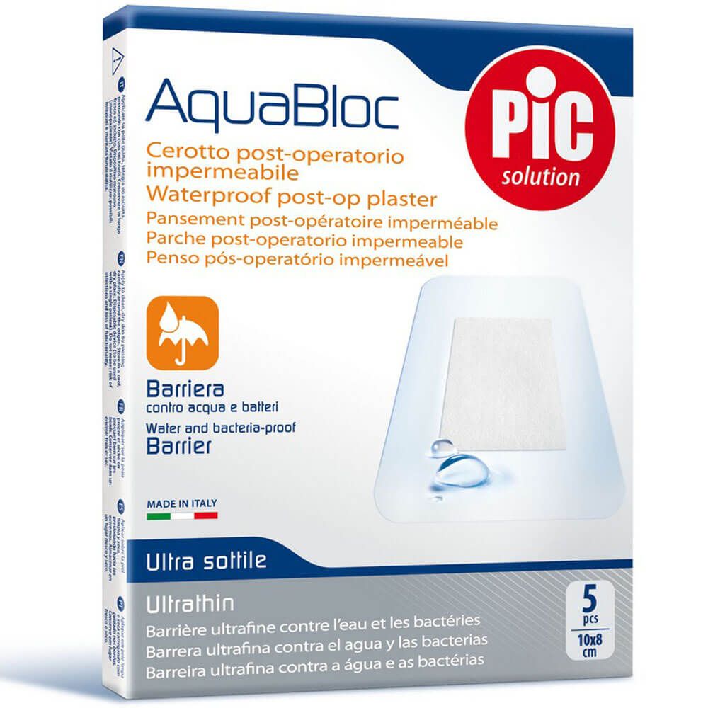 Pic AquaBloc Post-Op Plaster 10 cm x 8 cm 5's - Easy Pharmacy LLC