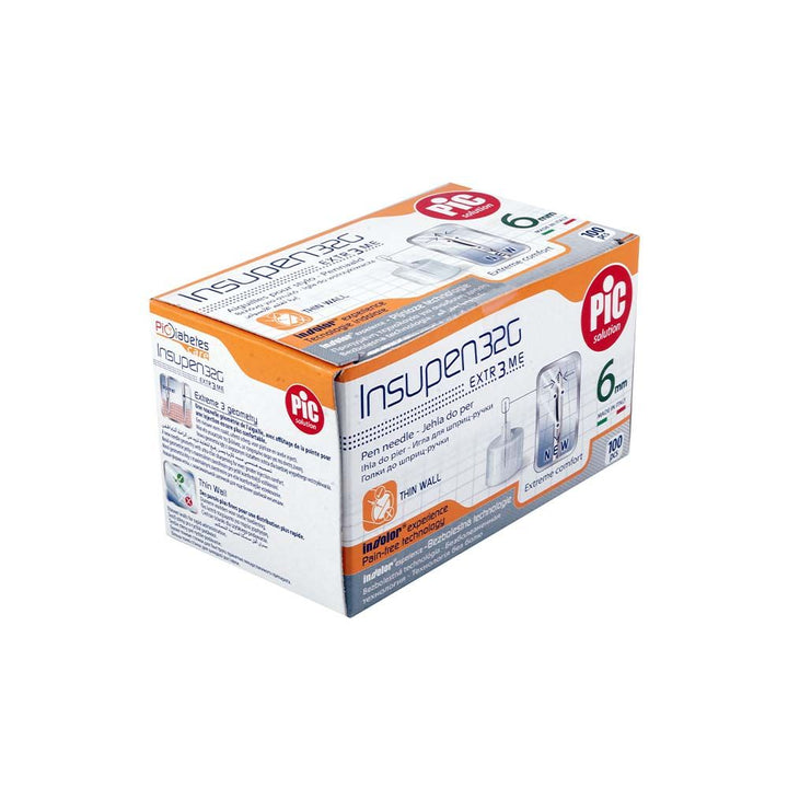 Pic Insupen Insulin Needles G32 6 mm 100's - Easy Pharmacy LLC