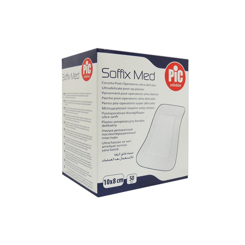 Pic Soffix Med Ultradelicate Post-op Plaster 10 cm x 8 cm 50's - Easy Pharmacy LLC