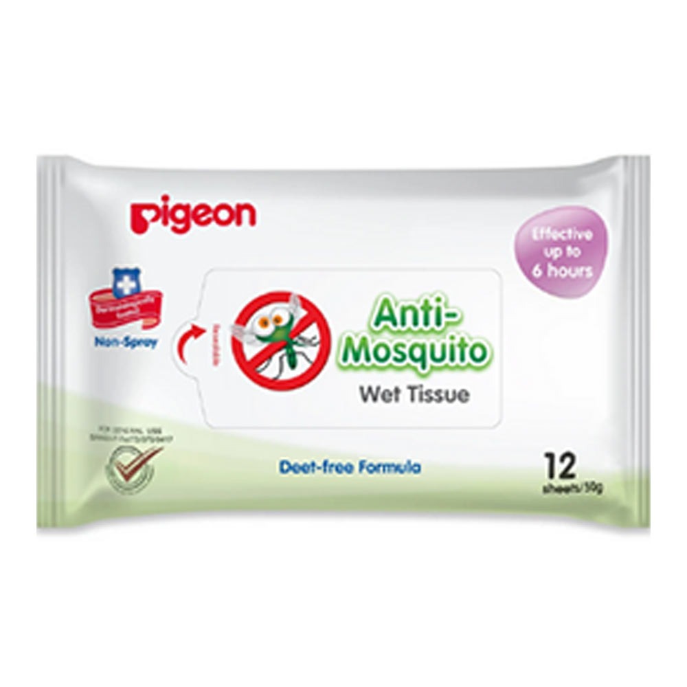 Pigeon Anti-Mosquito Baby wet Tissues 12 sheets - Easy Pharmacy LLC