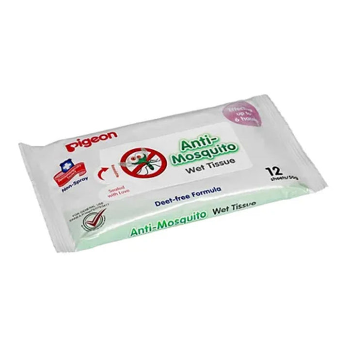 Pigeon Anti-Mosquito Baby wet Tissues 12 sheets - Easy Pharmacy LLC