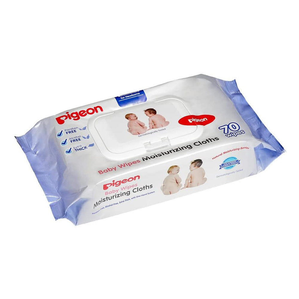 Pigeon Baby Wipes Moisturizing Cloths 70's - Easy Pharmacy LLC