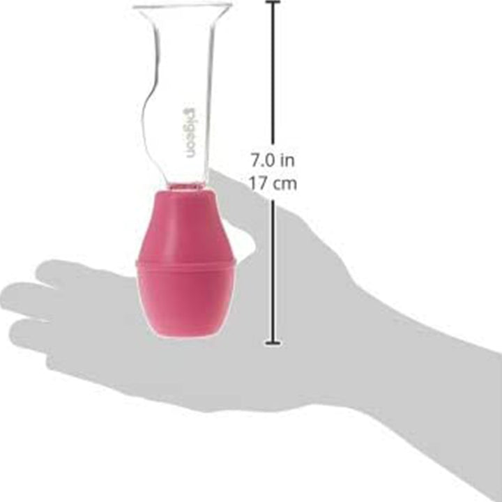 Pigeon Breast Care Pump With Glass Shield - Pink - Easy Pharmacy LLC