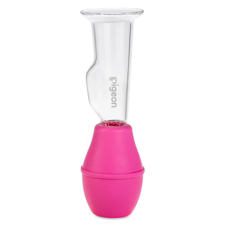 Pigeon Breast Care Pump With Glass Shield - Pink - Easy Pharmacy LLC