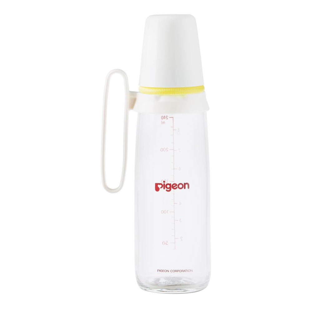 Pigeon Glass Nursing Bottle With Handle 240 mL 00226 - Easy Pharmacy LLC