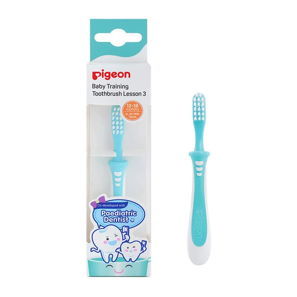 Pigeon Lesson 3 White Training Toothbrush 10112 - Easy Pharmacy LLC