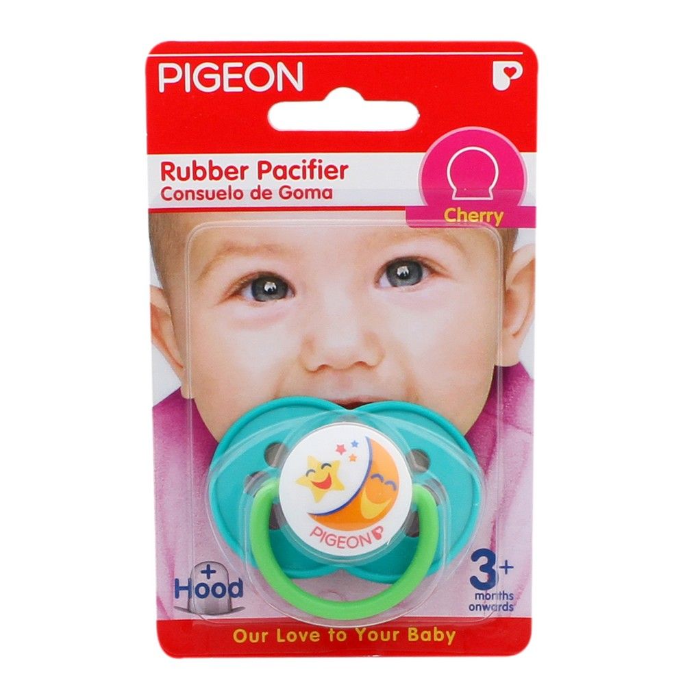 Pigeon Rubber Pacifier Cherry Flower Yellow 13855 - Easy Pharmacy LLC