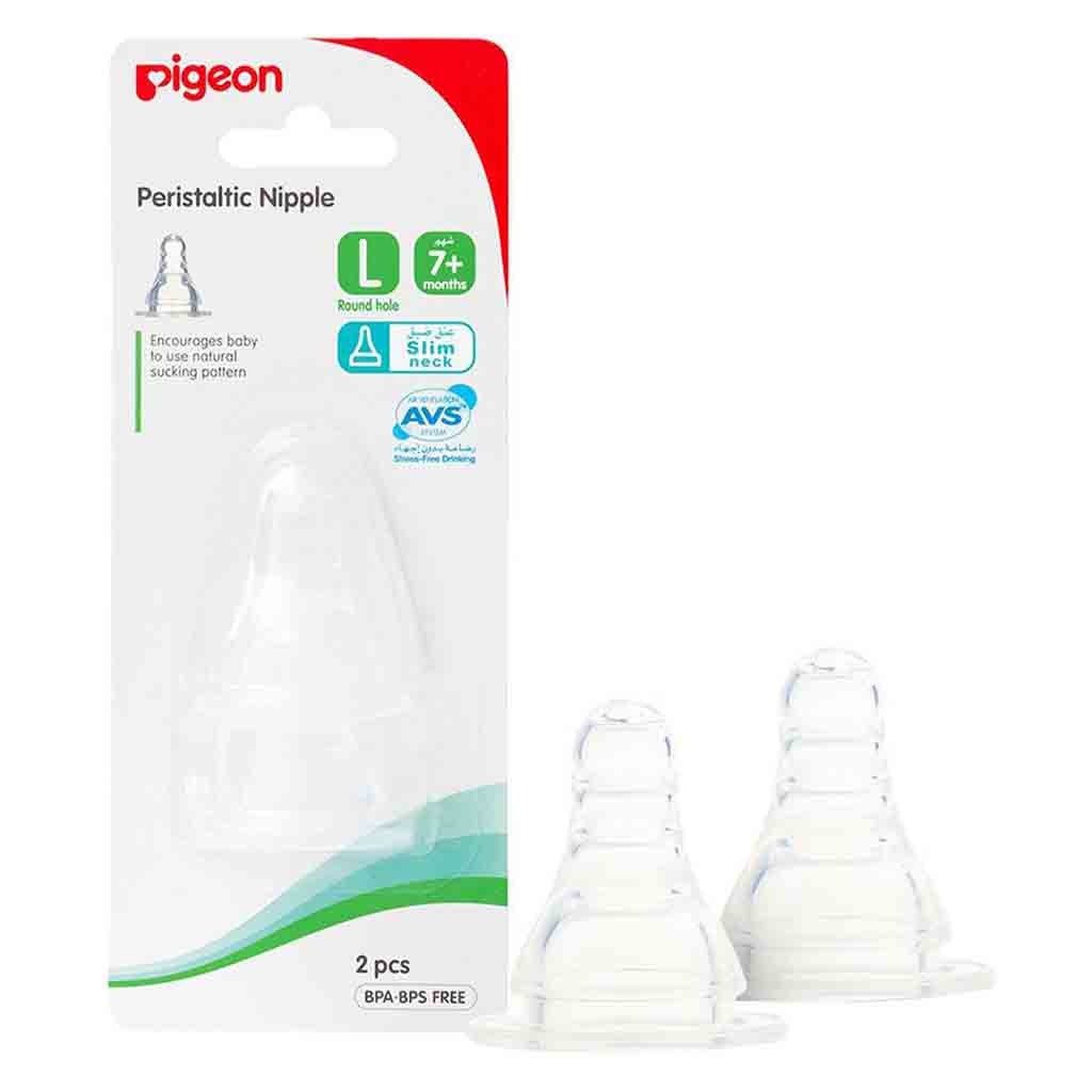 Pigeon S-Type Peristaltic Nipple, Large, Pack of 2's - Easy Pharmacy LLC