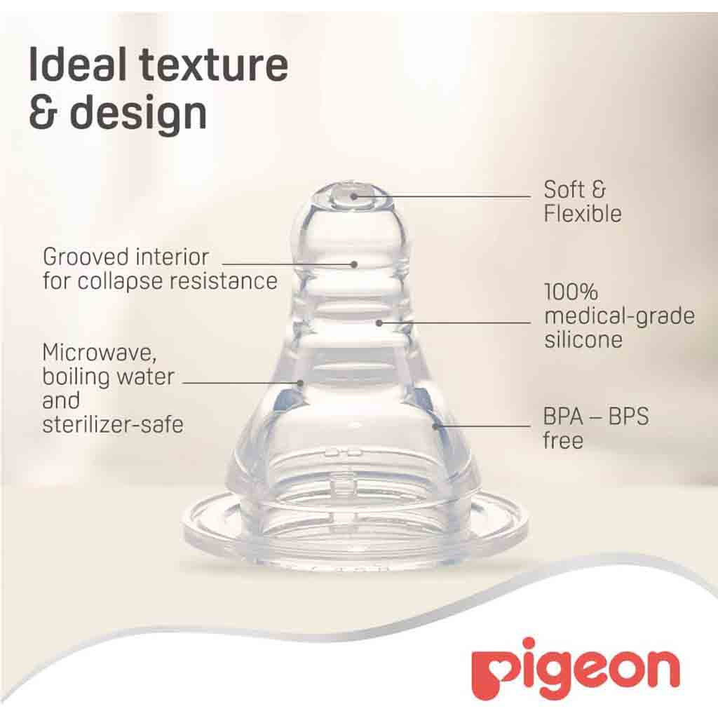 Pigeon S-Type Peristaltic Nipple, Large, Pack of 2's - Easy Pharmacy LLC