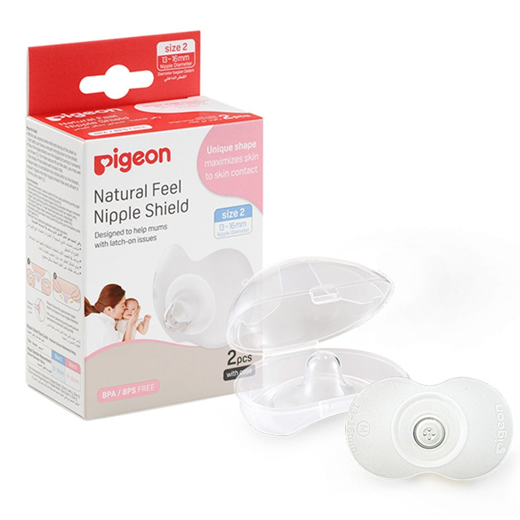Pigeon Natural Feel Nipple Shield With Case, Size 2: 13 To 16mm, Pack of 2's - Easy Pharmacy LLC