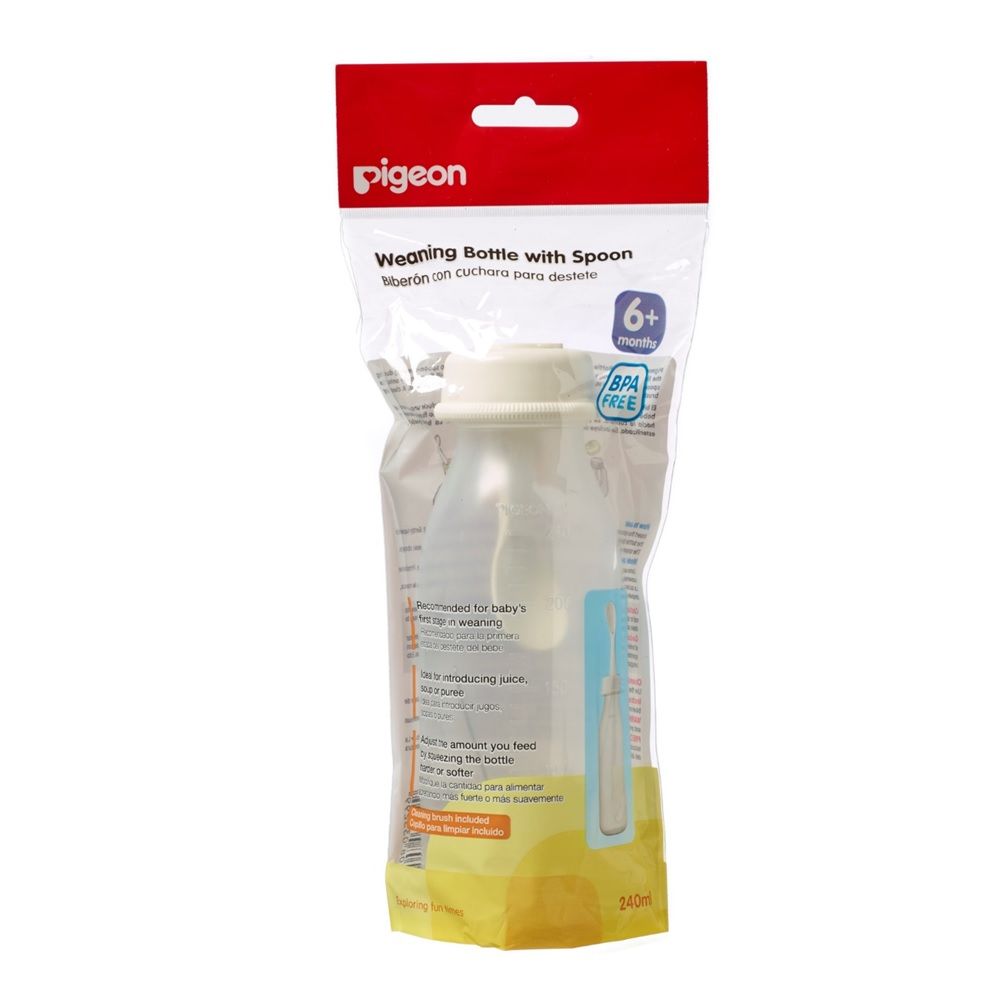 Pigeon Weaning Bottle with Spoon 240 mL 03329 - Easy Pharmacy LLC