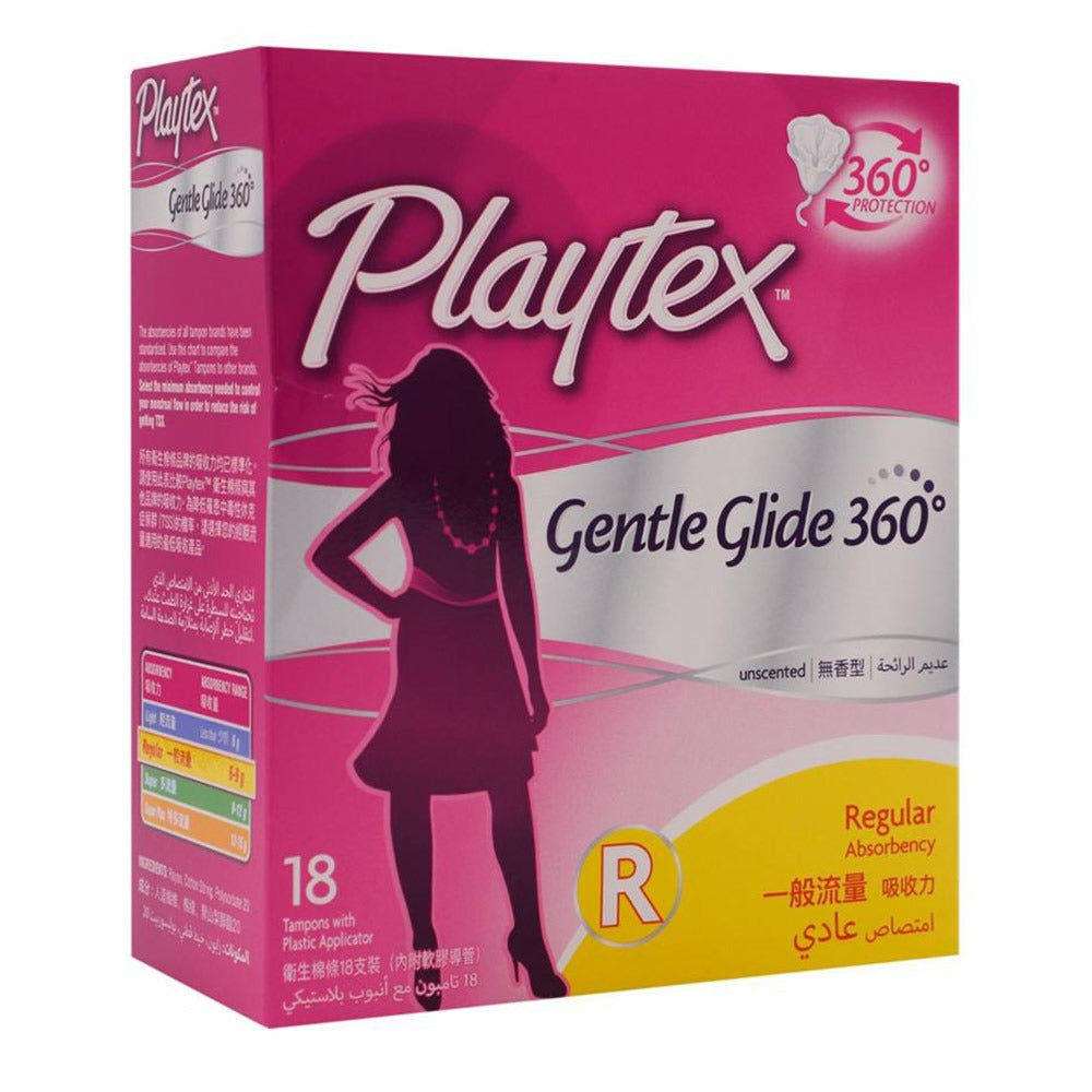Playtex Gentle Glide Regular Tampons 18's - Easy Pharmacy LLC