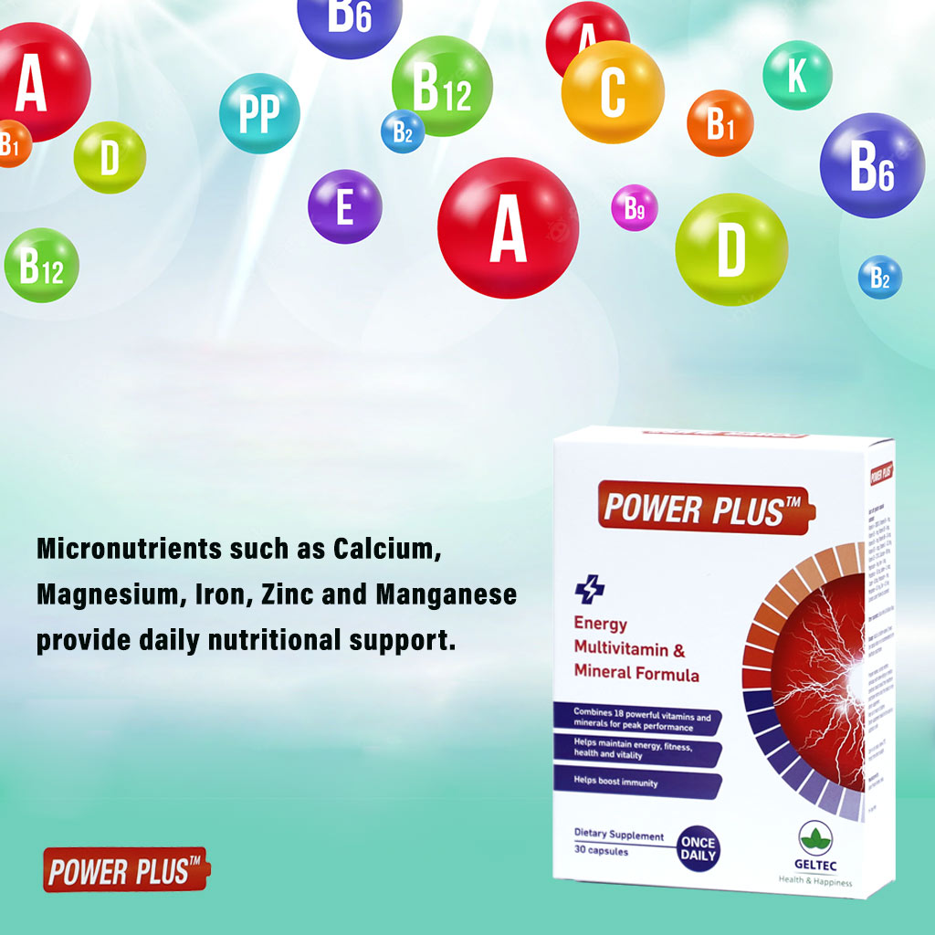 Prescriptives Power Plus Energy Multivitamins & Minerals Capsules, Pack of 30's - Easy Pharmacy LLC