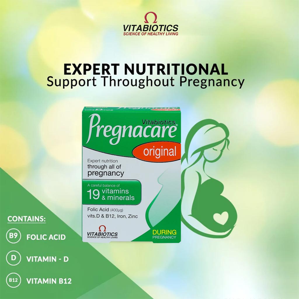 Vitabiotics Pregnacare Original Pregnancy Supplement Tablets With Folic Acid & Iron, Pack of 30's - Easy Pharmacy LLC