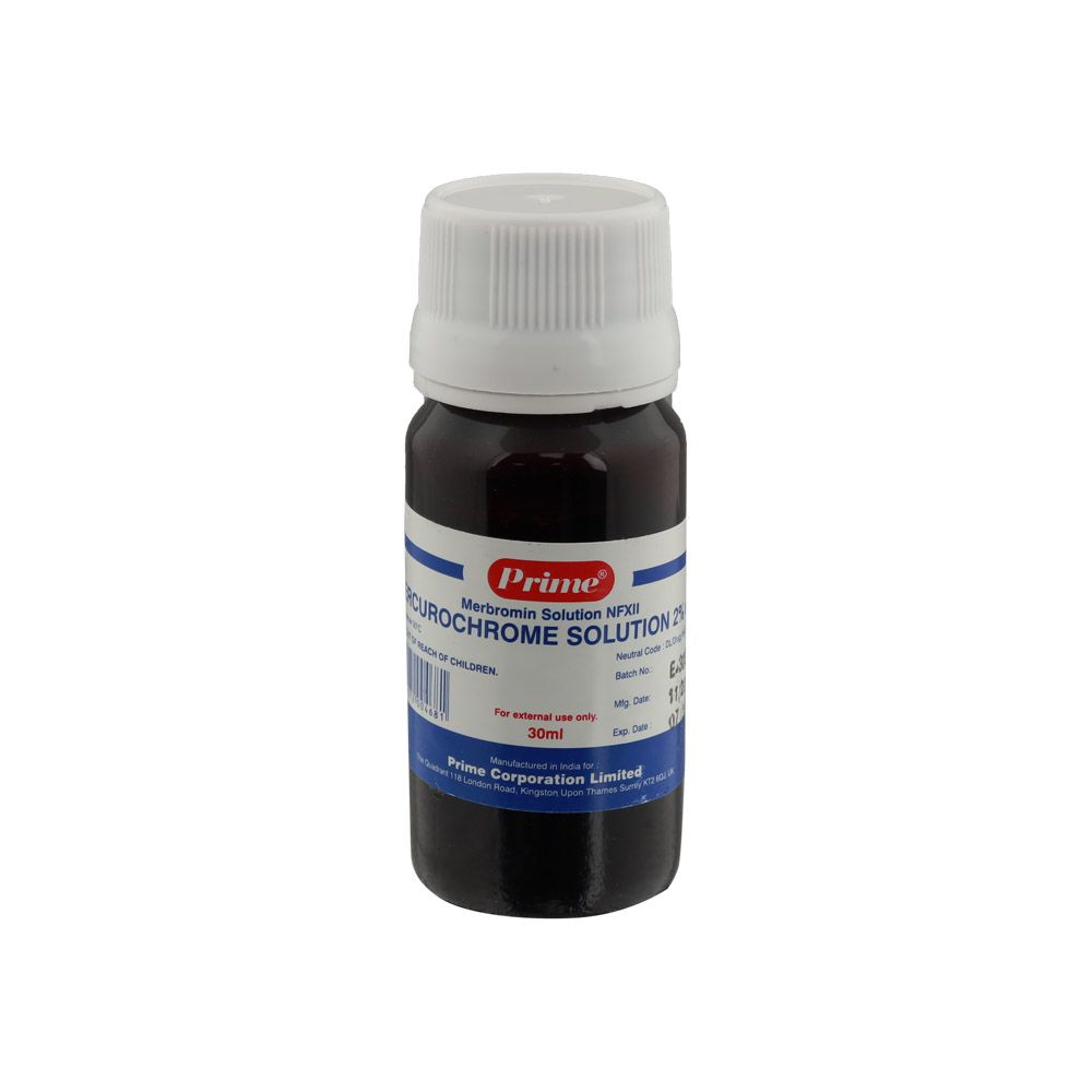 Prime Mercurochrome Solution 2% For Fungal Skin Infections 30ml - Easy Pharmacy LLC