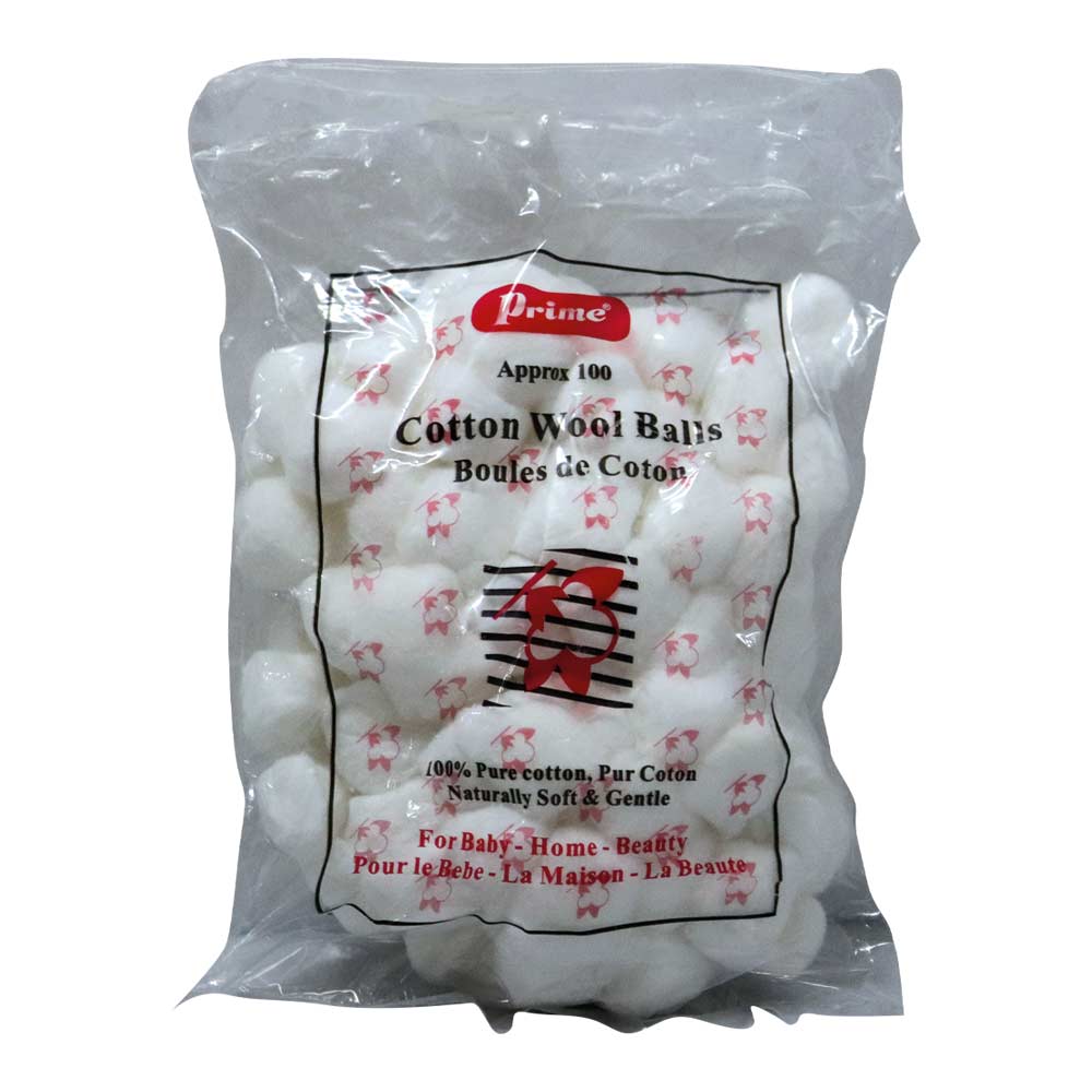 Prime Cotton Wool Balls 100's - Easy Pharmacy LLC