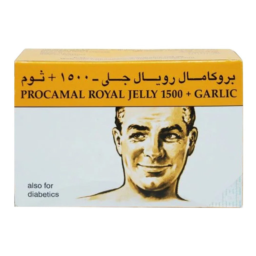 Procamal Royal Jelly 1500+ Garlic Capsules 30's - Easy Pharmacy LLC