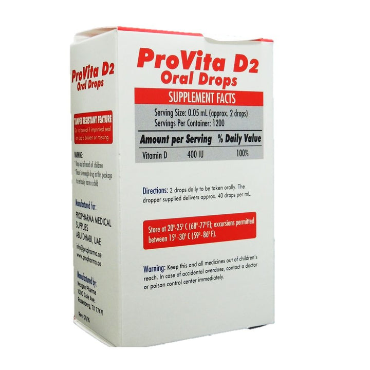ProVita D2 Oral Drops 2 fl oz, 60 mL - Easy Pharmacy LLC