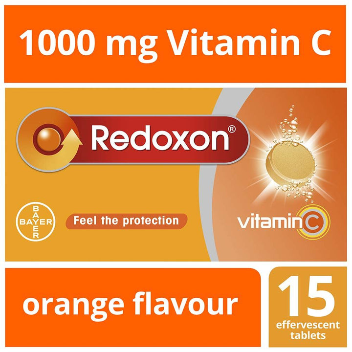 Redoxon Vitamin C Effervescent tablets Orange flavour 15's - Easy Pharmacy LLC