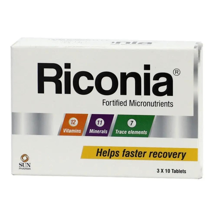 Riconia Multivitamin Tablets – Daily Nutritional & Wellness Support Supplement, 30 Count