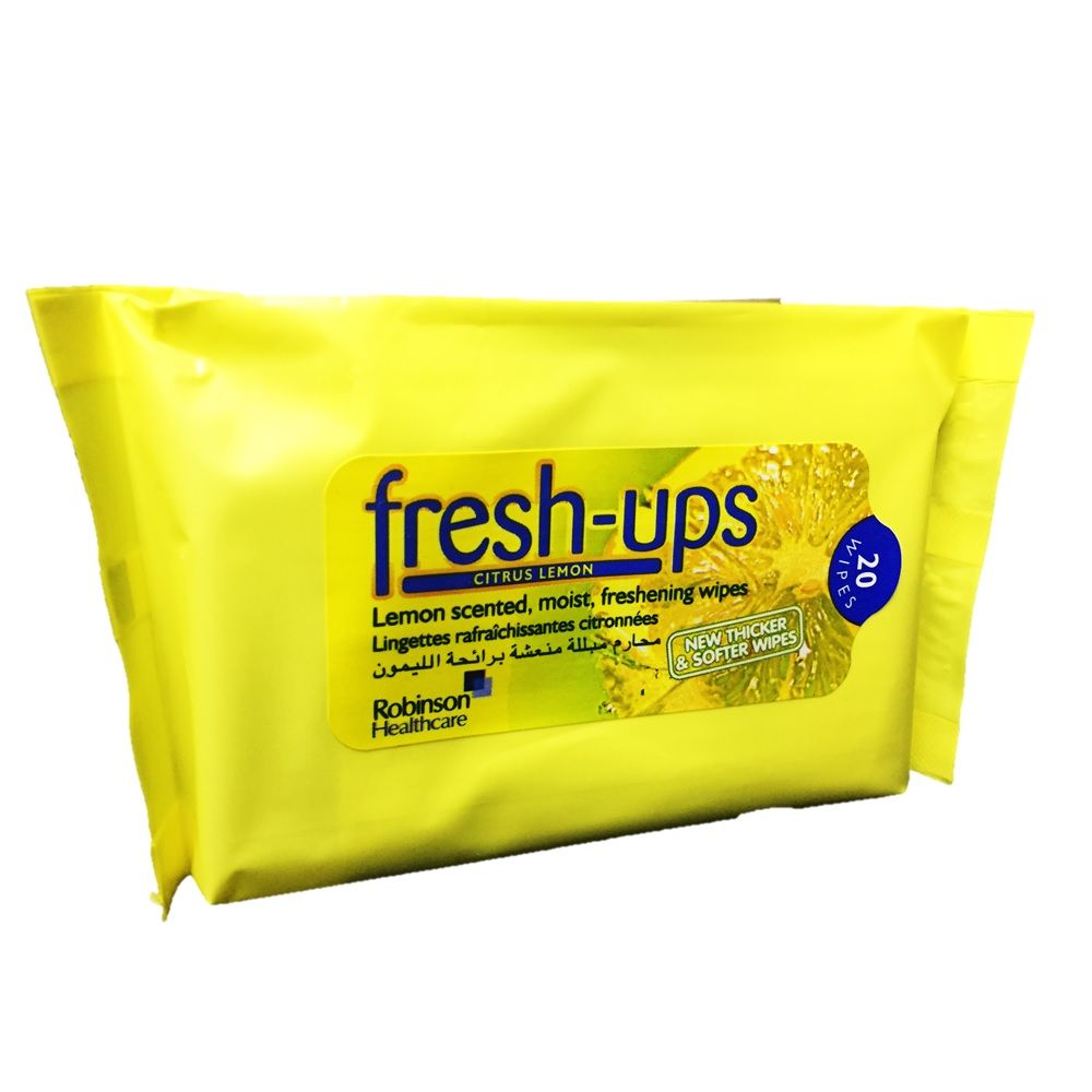 Robinson Fresh-Ups Citrus Lemon Wipes 20's - Easy Pharmacy LLC