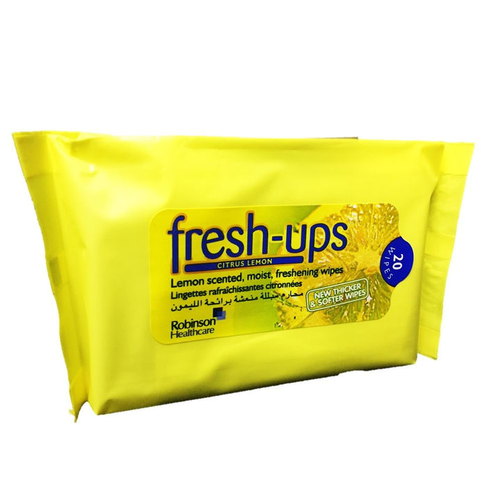 Robinson Fresh-Ups Citrus Lemon Wipes 20's - Easy Pharmacy LLC