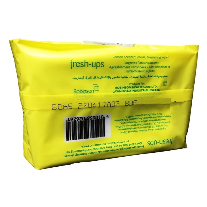 Robinson Fresh-Ups Citrus Lemon Wipes 20's - Easy Pharmacy LLC