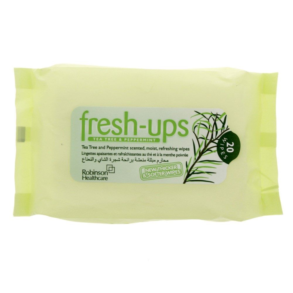 Robinson Fresh-Ups Tea Tree & Peppermint Wipes 20's - Easy Pharmacy LLC