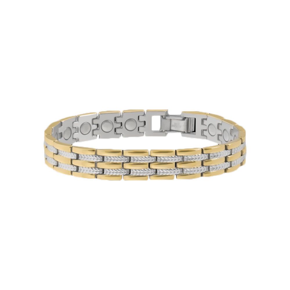 Sabona Magnetic Bracelet Gold and Silver Medium - Easy Pharmacy LLC