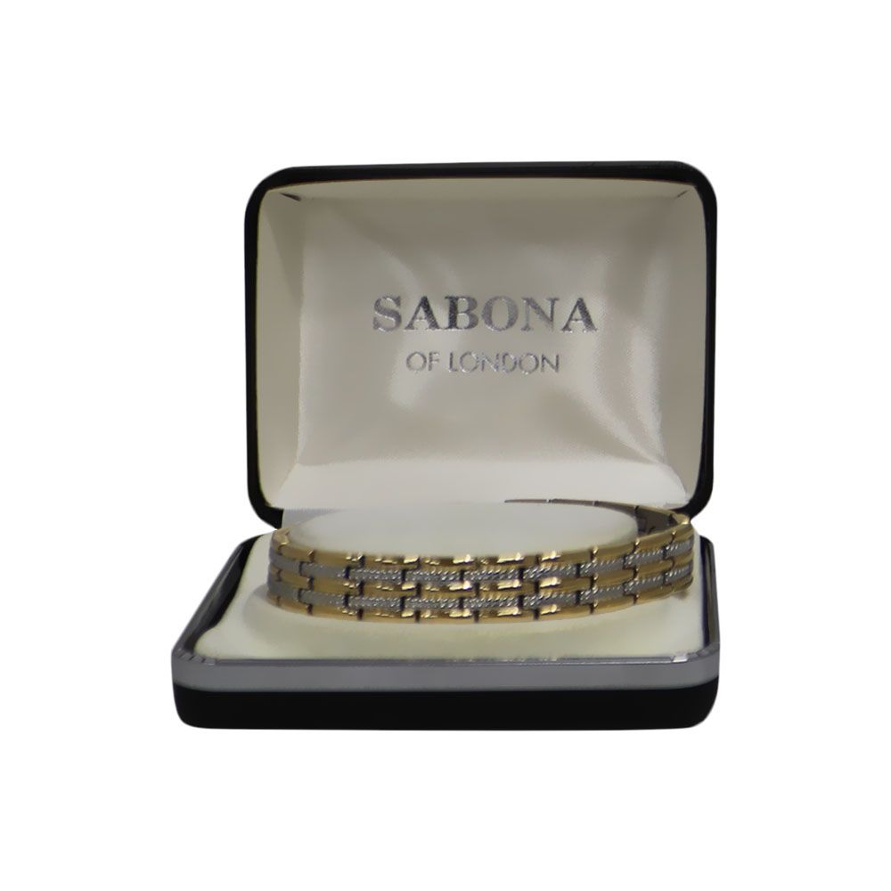 Sabona Magnetic Bracelet Gold and Silver Medium - Easy Pharmacy LLC