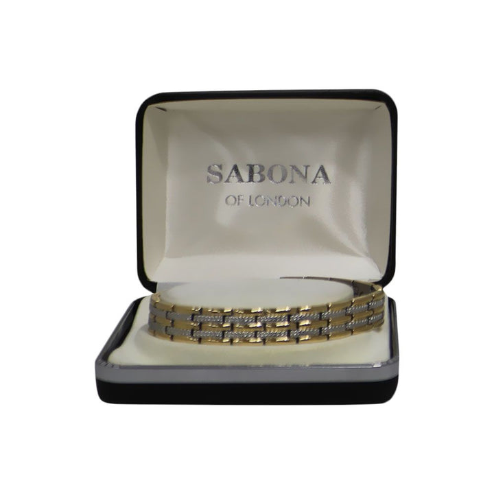 Sabona Magnetic Bracelet Gold and Silver Medium - Easy Pharmacy LLC