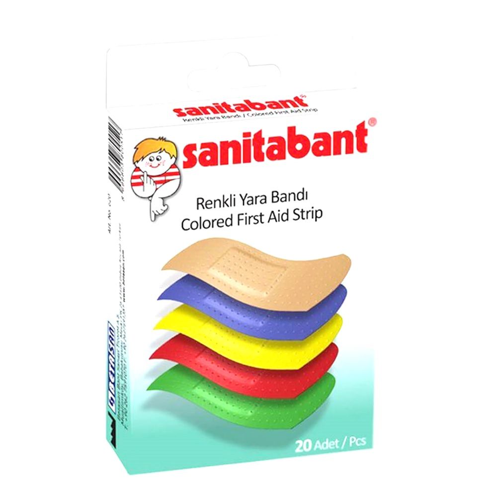 Sanitabant Colored First Aid Strip 20's - Easy Pharmacy LLC
