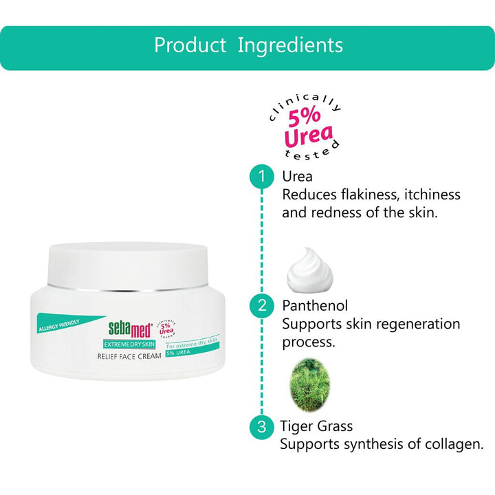 Sebamed 5% Urea Relief Face Cream 50 mL - Easy Pharmacy LLC