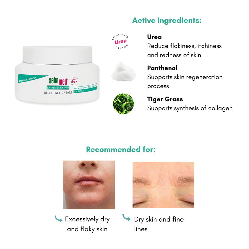 Sebamed 5% Urea Relief Face Cream 50 mL - Easy Pharmacy LLC