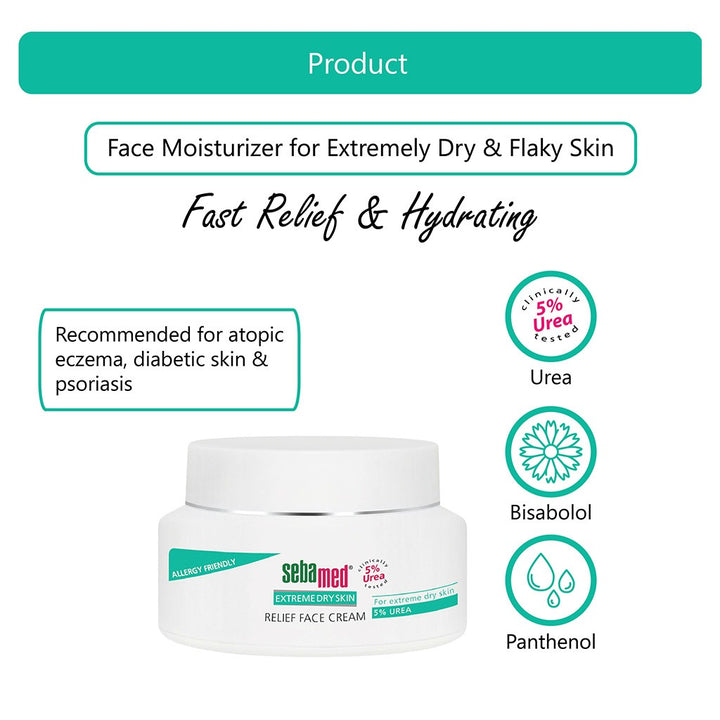 Sebamed 5% Urea Relief Face Cream 50 mL - Easy Pharmacy LLC