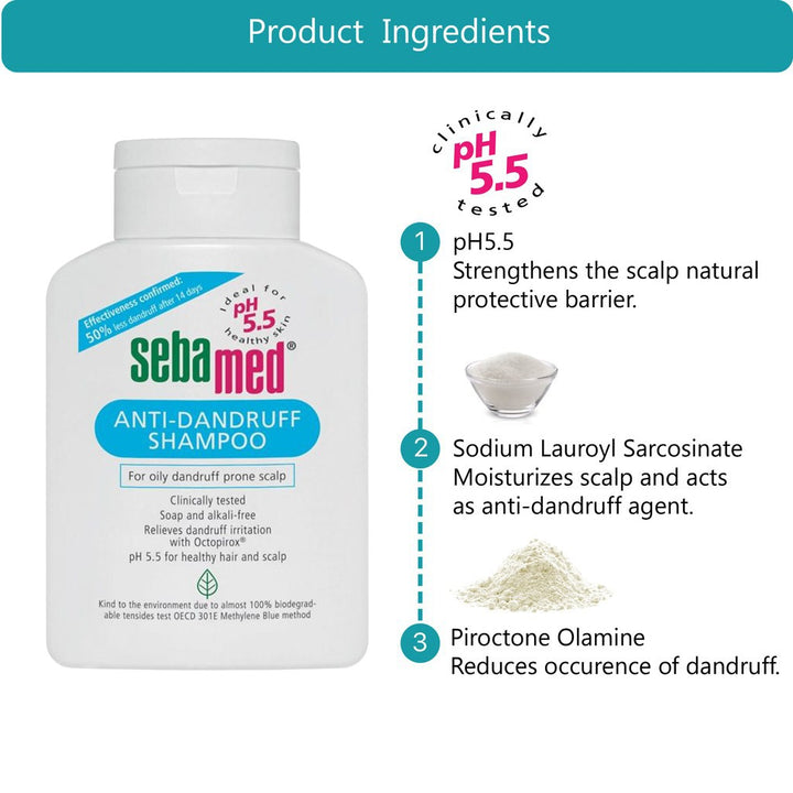Sebamed Anti-Dandruff Shampoo 200 mL - Easy Pharmacy LLC